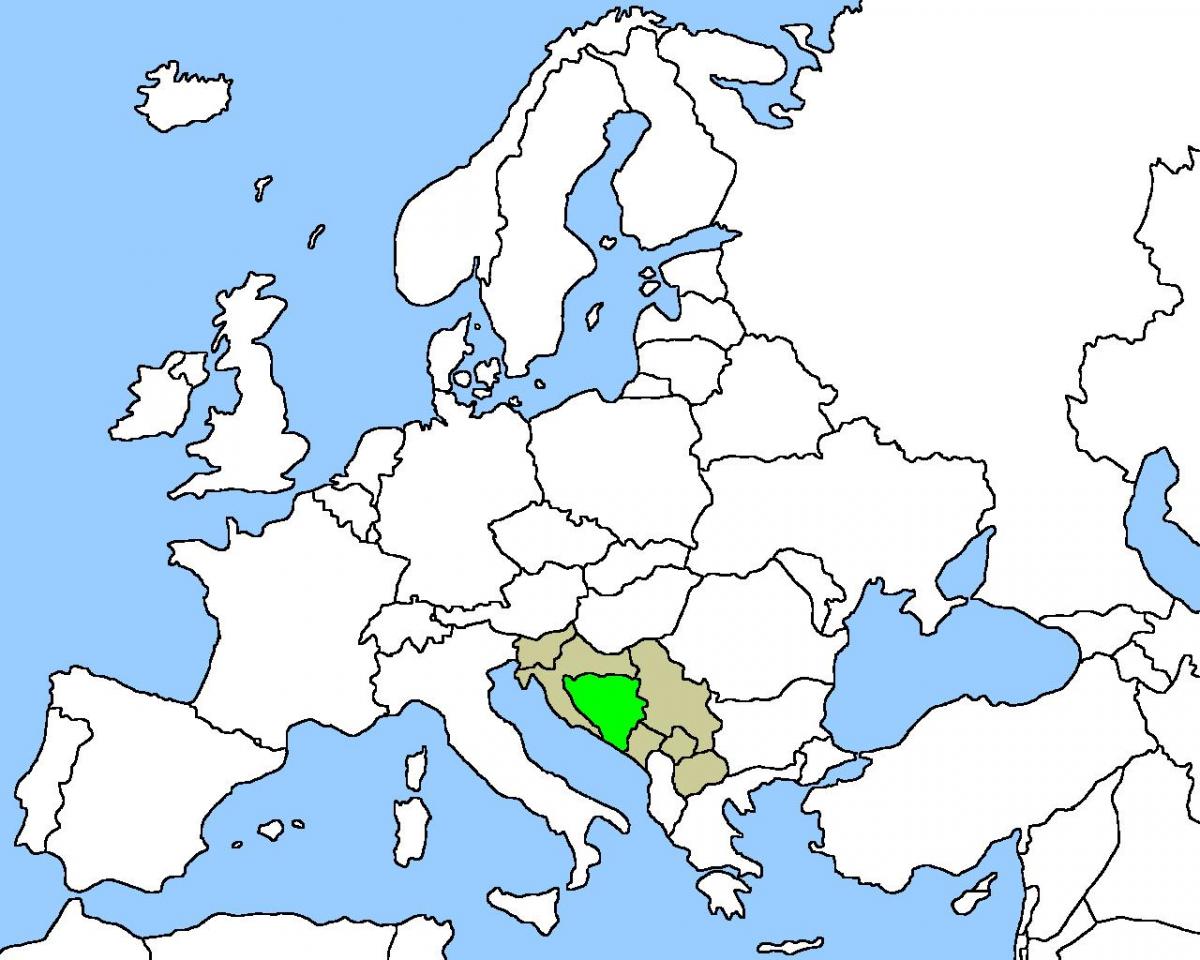Térkép Bosznia helyzete 