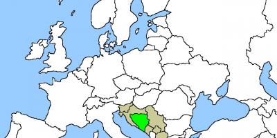 Térkép Bosznia helyzete 
