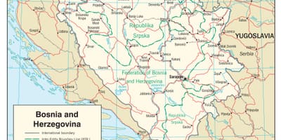 Bosznia-Hercegovina térkép
