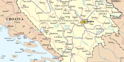 Térkép Bosznia