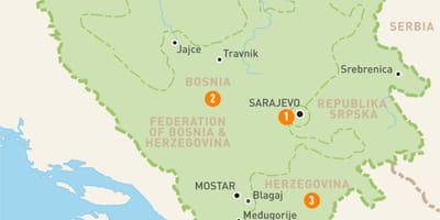 Térkép szarajevó Bosznia