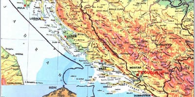 Térkép medjugorje Bosznia-Hercegovina